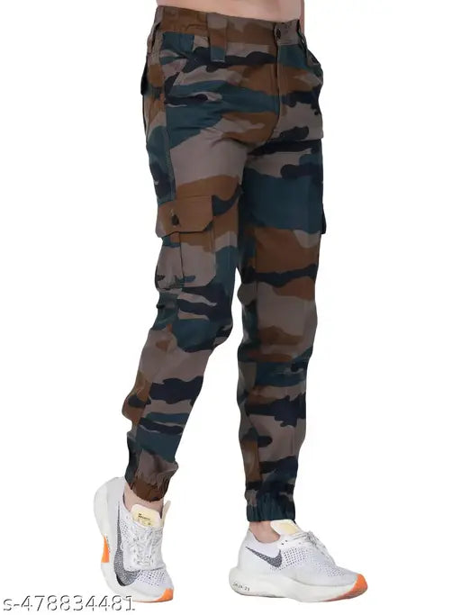 Men’s outdoor army pants Multi-pocket camo cargo pants Army green cargo pants Men’s military combat pants